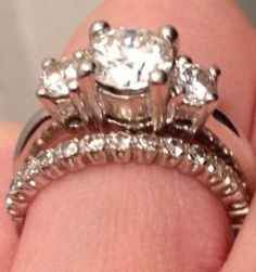 What kind of wedding band for a 3 stone engagement ring?