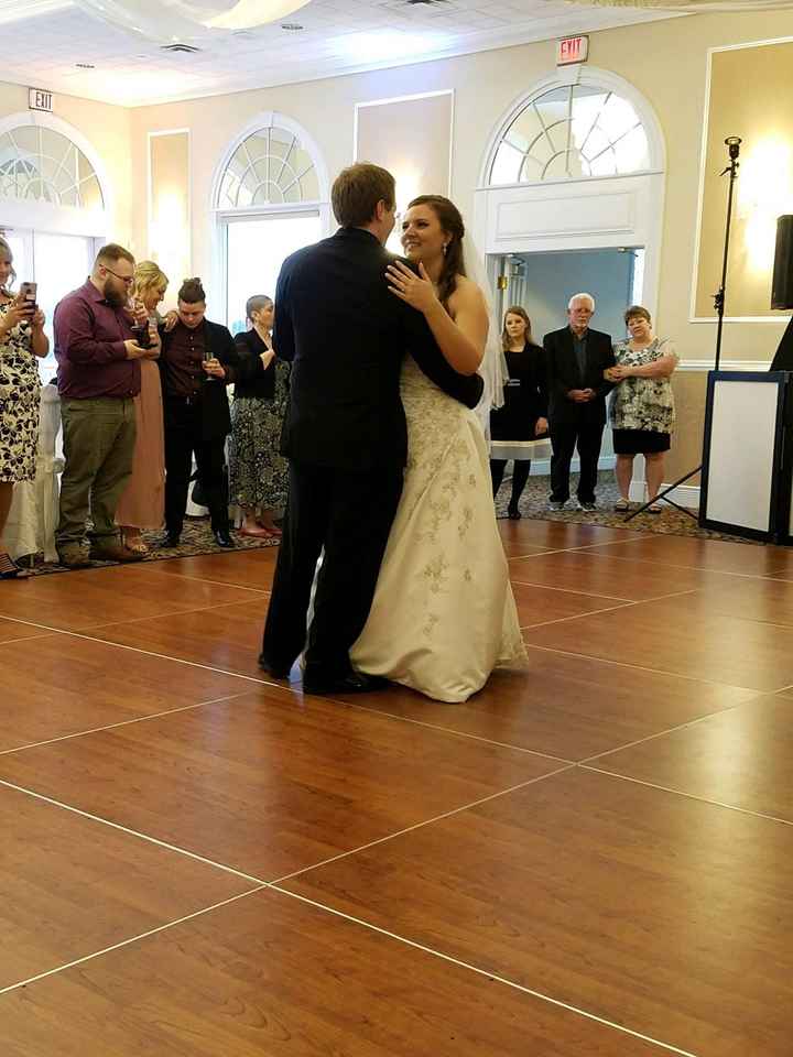 First dance... I am in love with the look of love on my face! There was no one in the room but us.