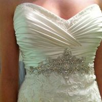 Have to pick heel height when ordering my dress! eek! + what do you think of the bust of this dress?