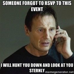 9 days until the RSVP deadline