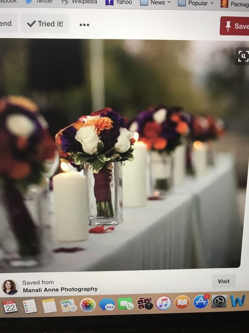 Head table decorations!