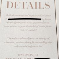 Website/RSVP insert question