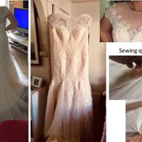 The dress I received from Dressafford: It has no shape. I have to use my hands to shape it when my f
