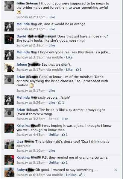 Facebook Prank - Dress