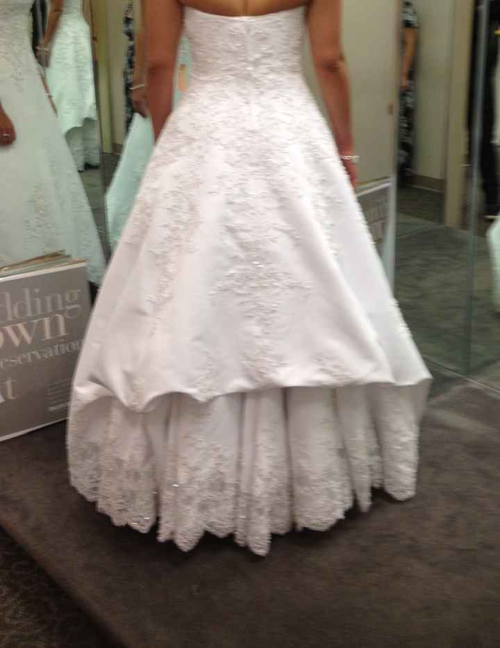 Had my final fitting today...and I HATE the bustle!!