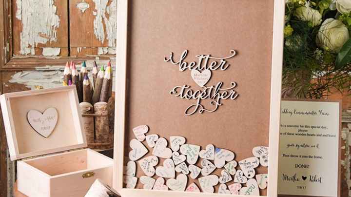 Ordered our alternative guest book