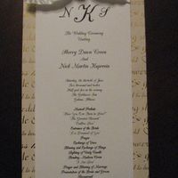 DYI wedding programs!