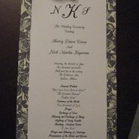 DIY wedding programs!