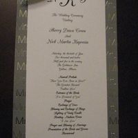 DIY wedding programs!