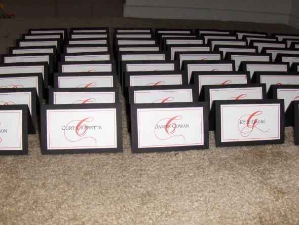 Escort Card Ideas