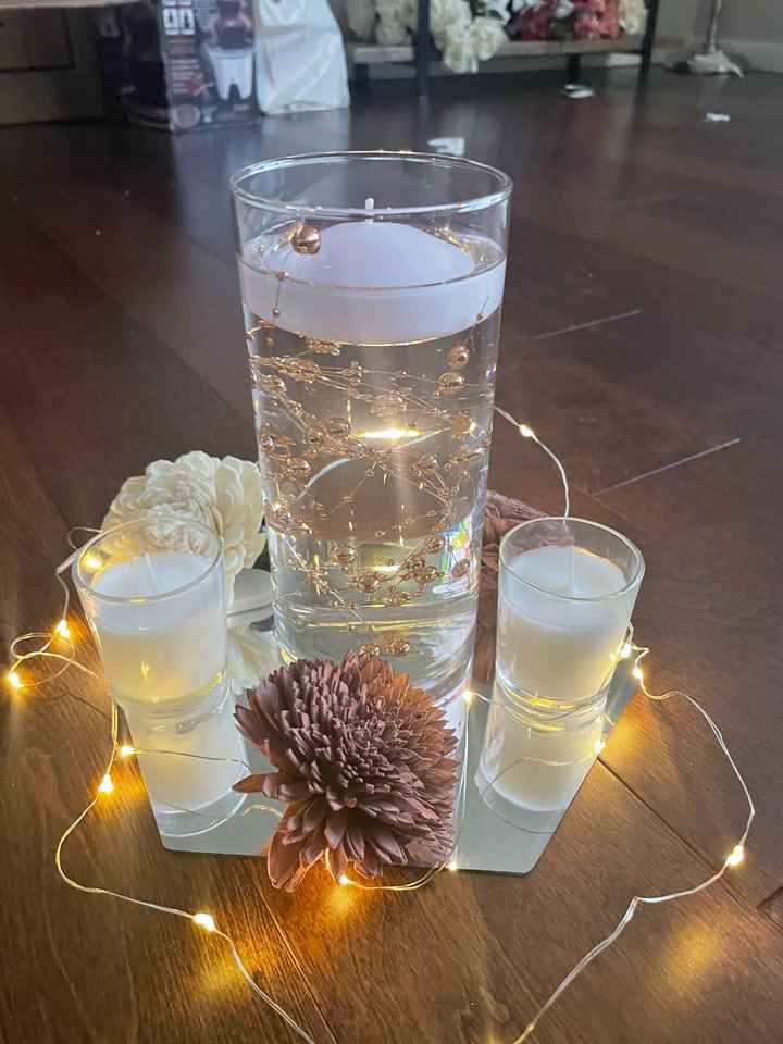 Centerpieces are done! - 1