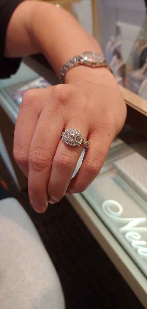 Is it ok to ask you for how many  ct’s is your engagement ring? And for the price and brand? - 2