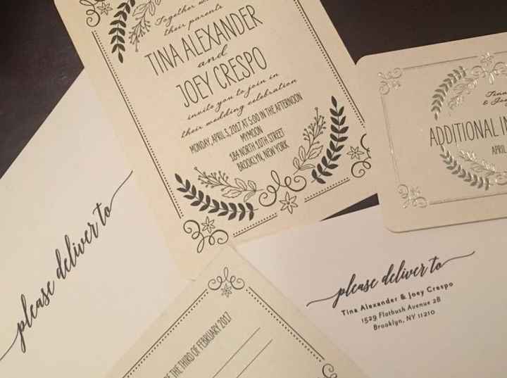 Show me your wedding invitations!