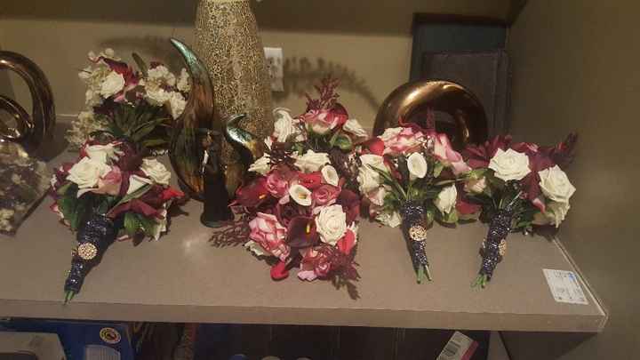 All of my bouquets together