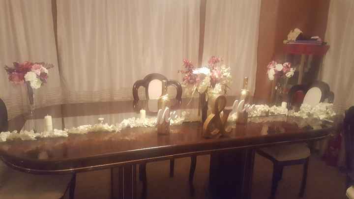 Head Table Mock Up