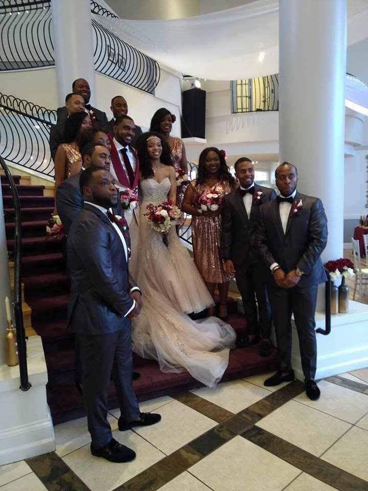 the whole wedding party