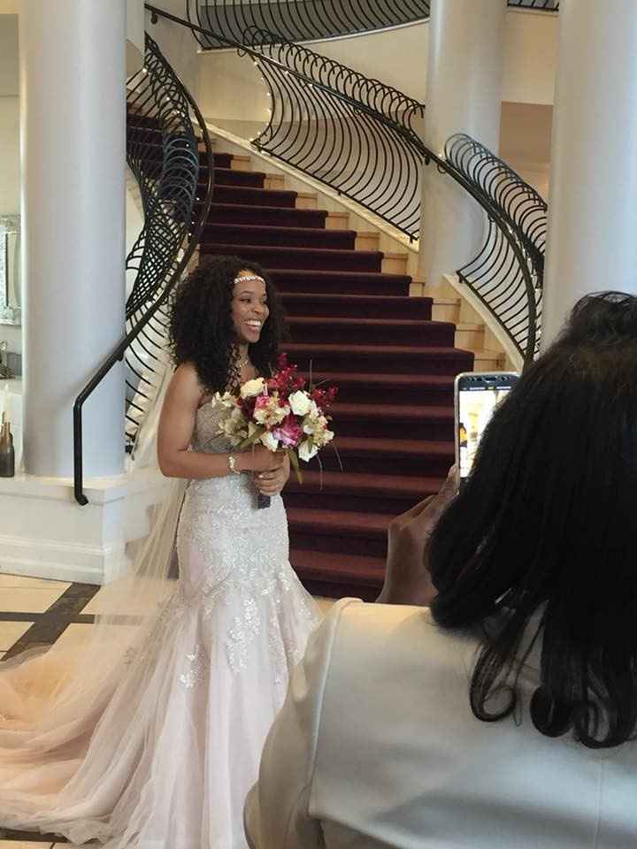 Me walking down the isle seeing my love