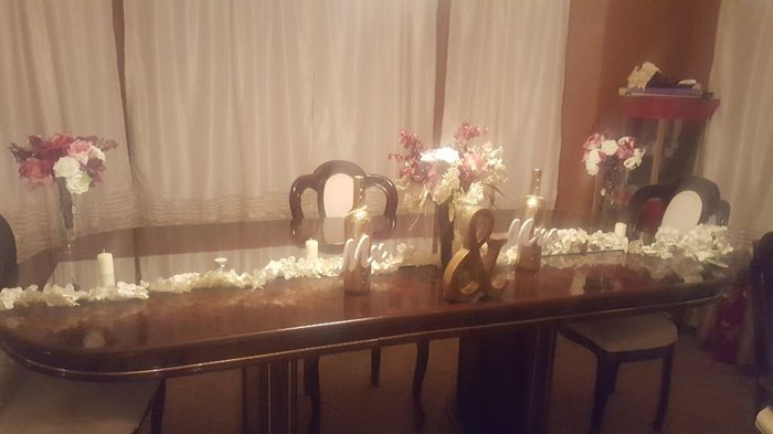 Head Table Mock Up