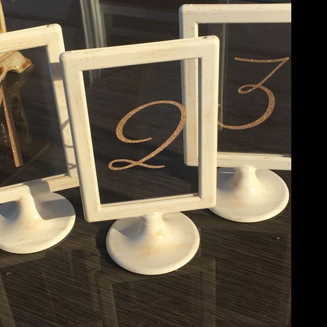 Picture frame table numbers - 1