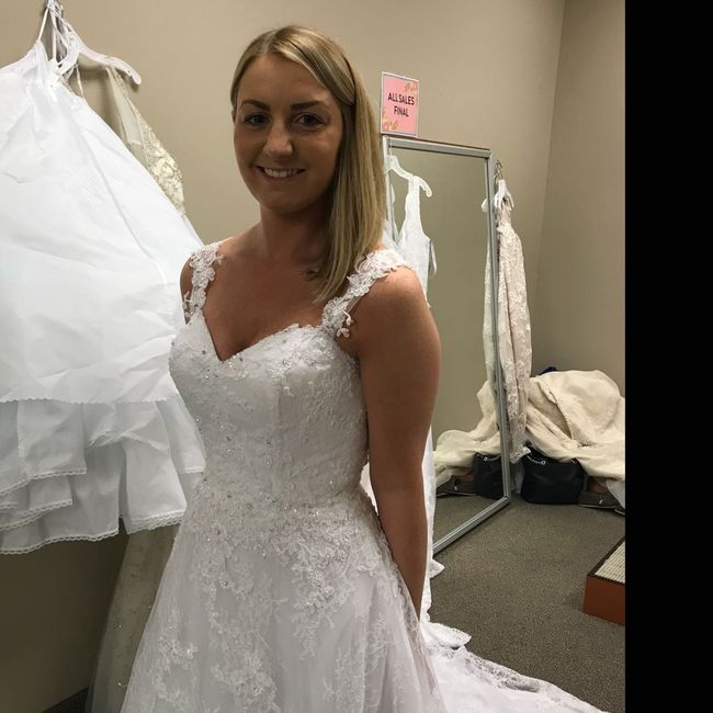 How much money did you spend on your wedding dress? 7