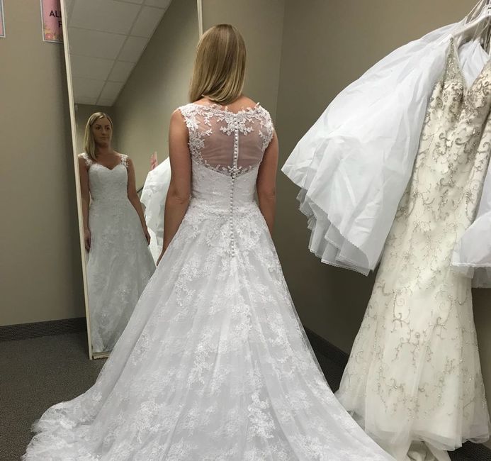 How much money did you spend on your wedding dress? 8