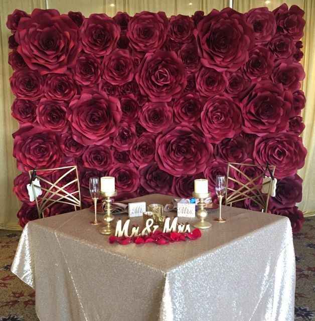 Paper Flower Wall, DIY or hire vendor??