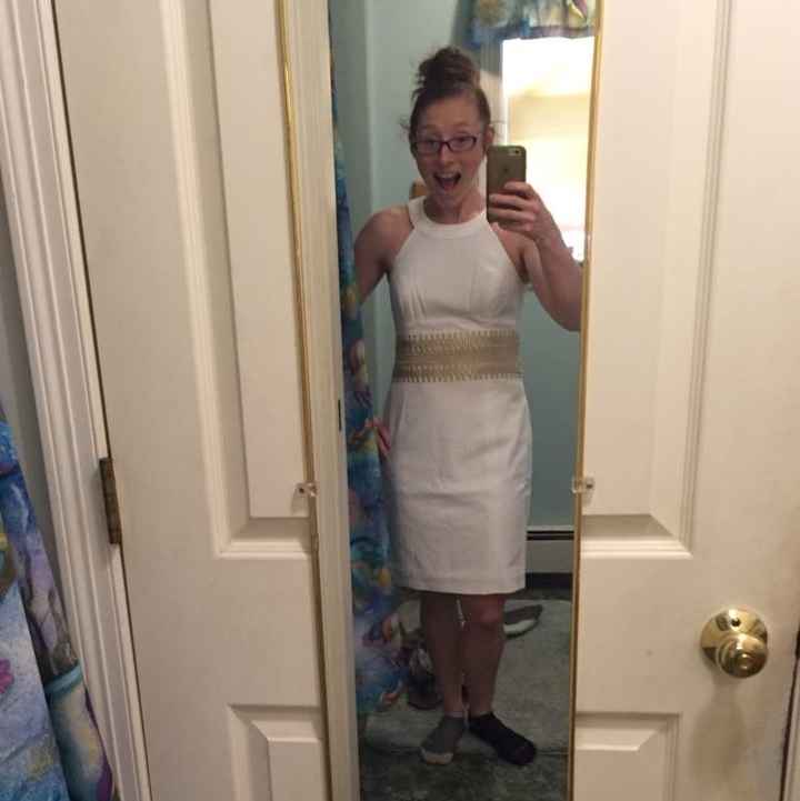 Is anyone doing a short wedding dress?