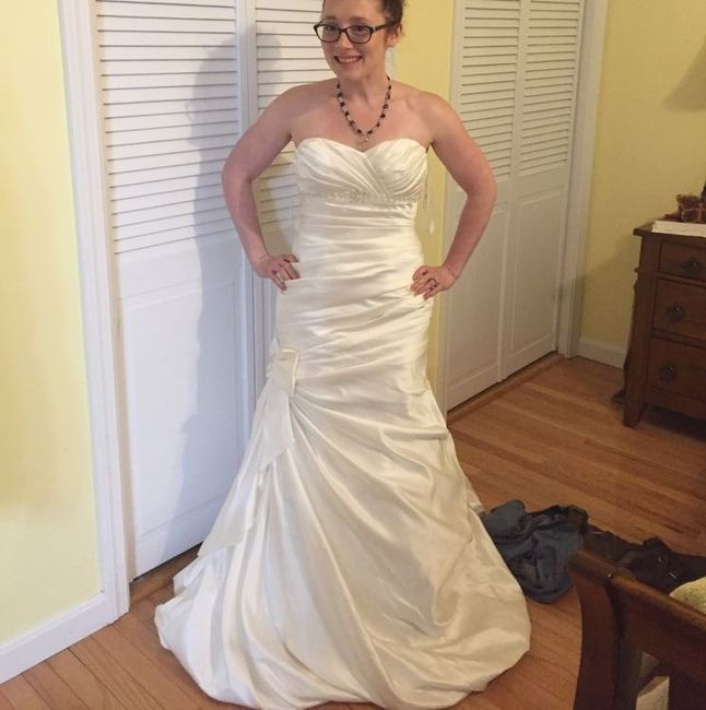 My dress is in...now I want to see yours!