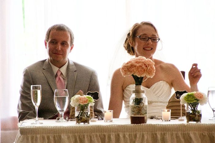 Here's a good picture of my bouquet that I then added to our sweetheart table