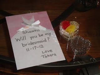 Letting my bridesmaids know?