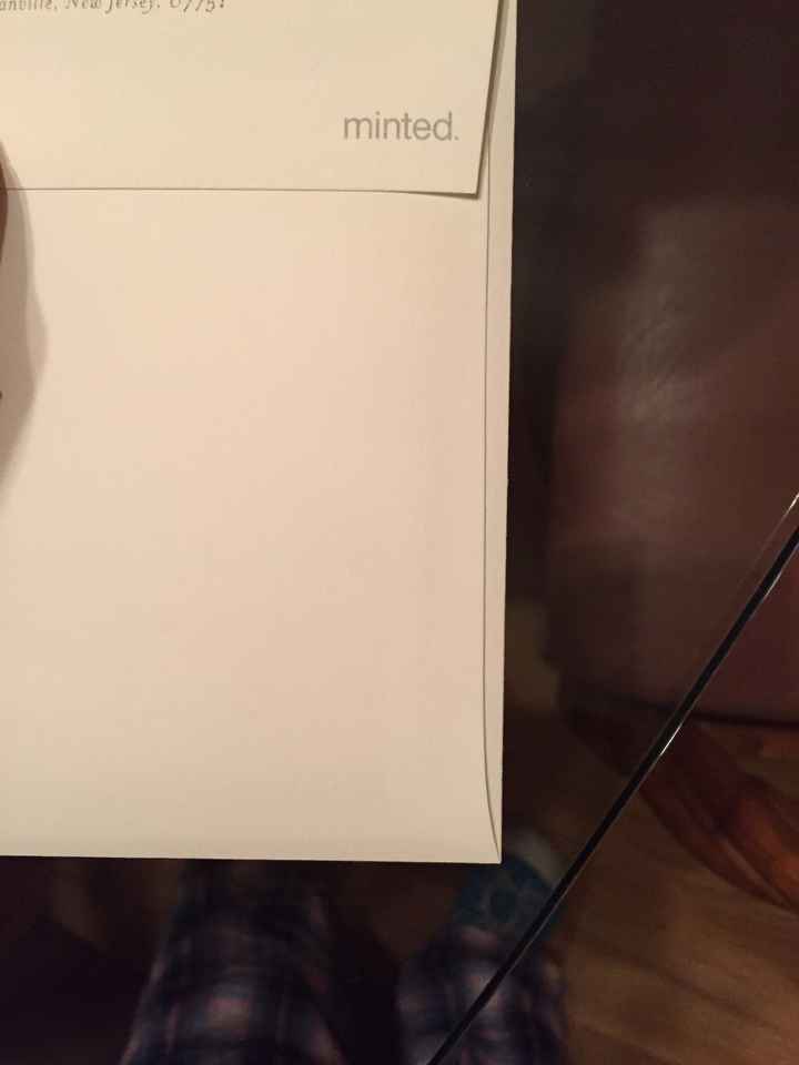 Minted Envelope Addressing