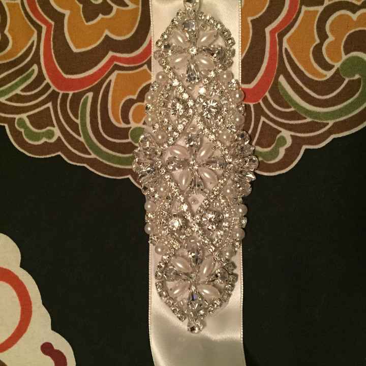 Inexpensive rhinestone sash