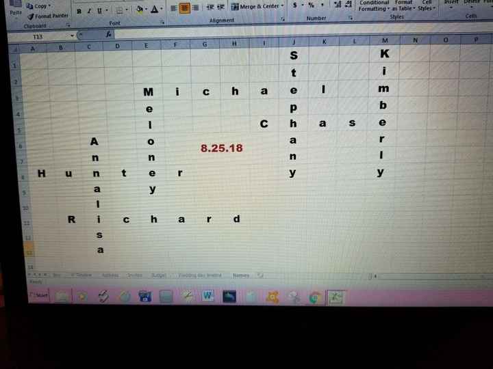 Sand ceremony picture