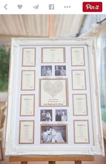 Let me see your DIY Seating Charts/Escort Cards