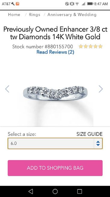 What wedding ring fits my e-ring best? - 2
