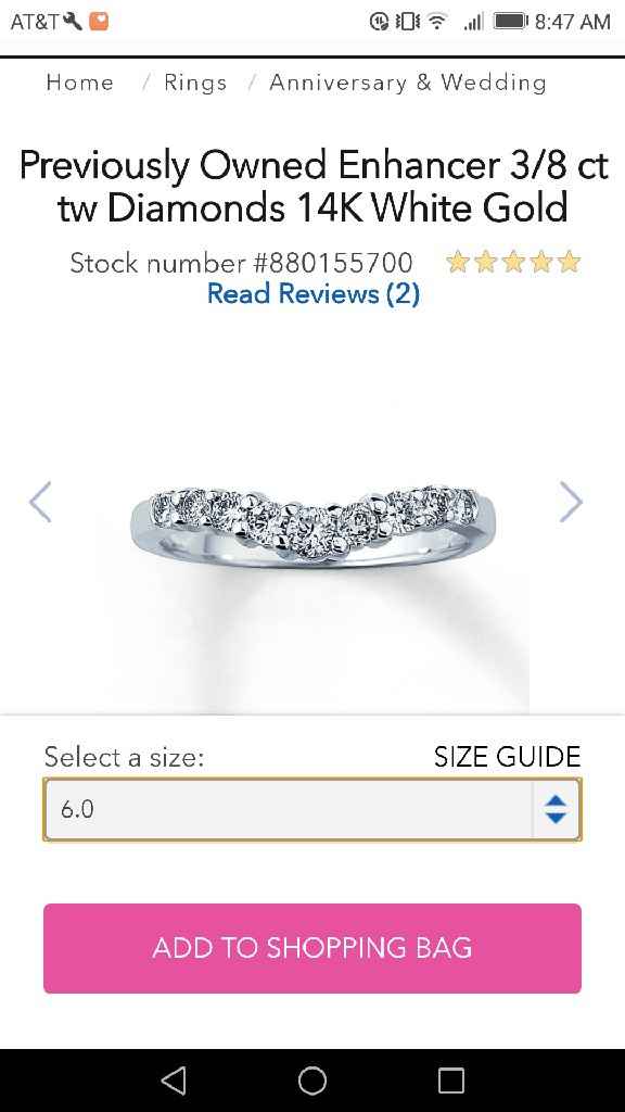 What wedding ring fits my e-ring best? - 2