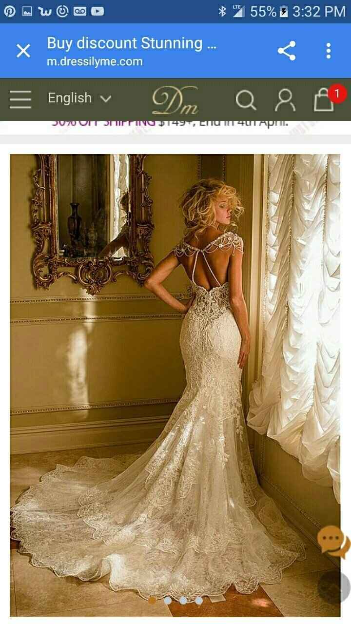 Buying your dress online/ in store