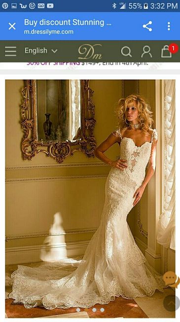 Buying your dress online/ in store