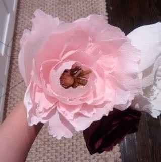 Crepe paper flowers