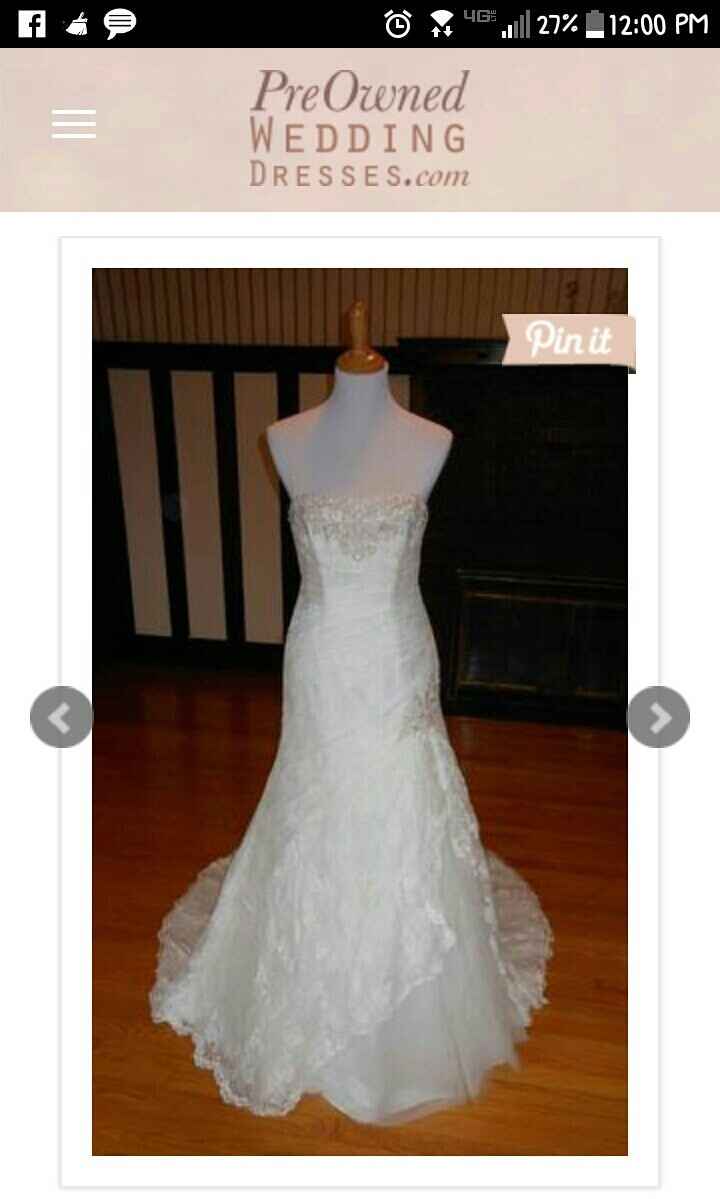 Narrowed down to two dresses!