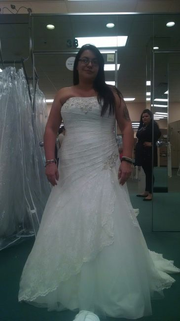 FH likes one dress but not so much the other...look at the pics to help me choose?