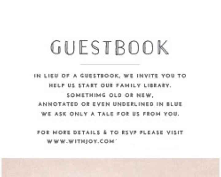 Let's Talk Guest Books... - 1