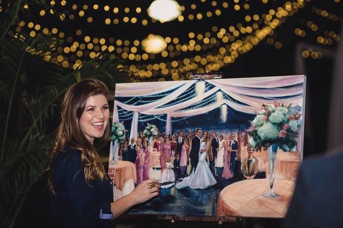 Live painting first dance or ceremony? 1