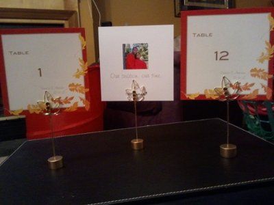 My Make-shift table numbers