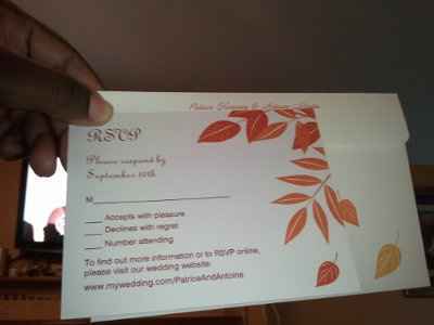 My Vistaprint invitations are in!