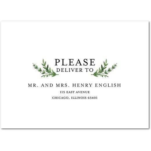 Which font for "inner envelope" addressees?