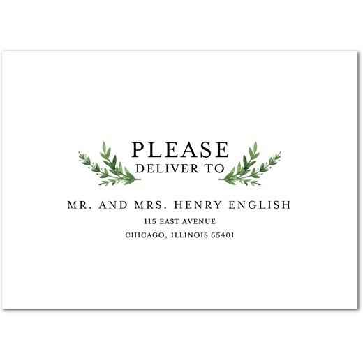 Which font for "inner envelope" addressees?