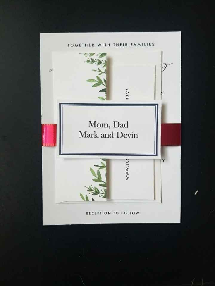 How are you all arranging your invites?