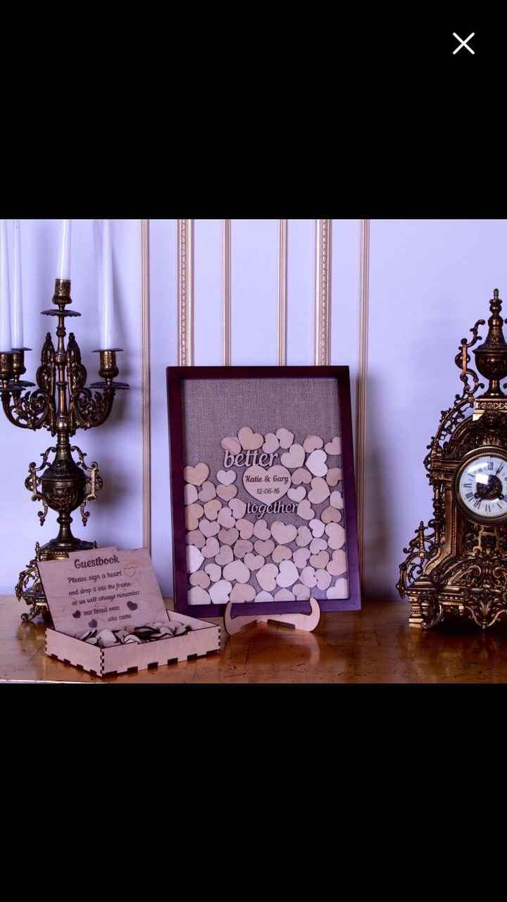 What are you doing for your guestbook?