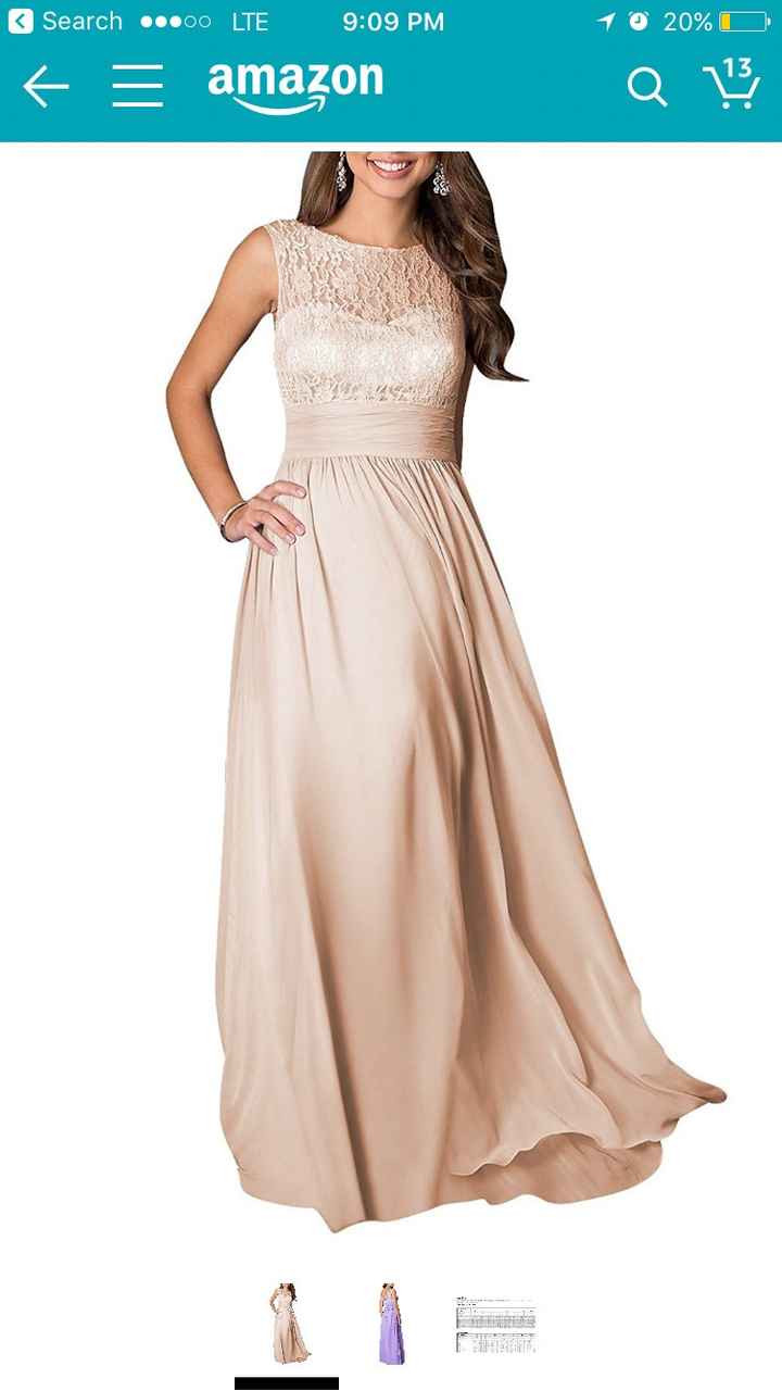 Bridesmaid's dresses